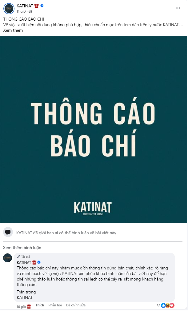 KATINAT tiếp tục "tự hủy": Cửa hàng mới mở đã dính phốt, lại lên bài đính chính, xin lỗi ngay trong đêm - Ảnh 2.