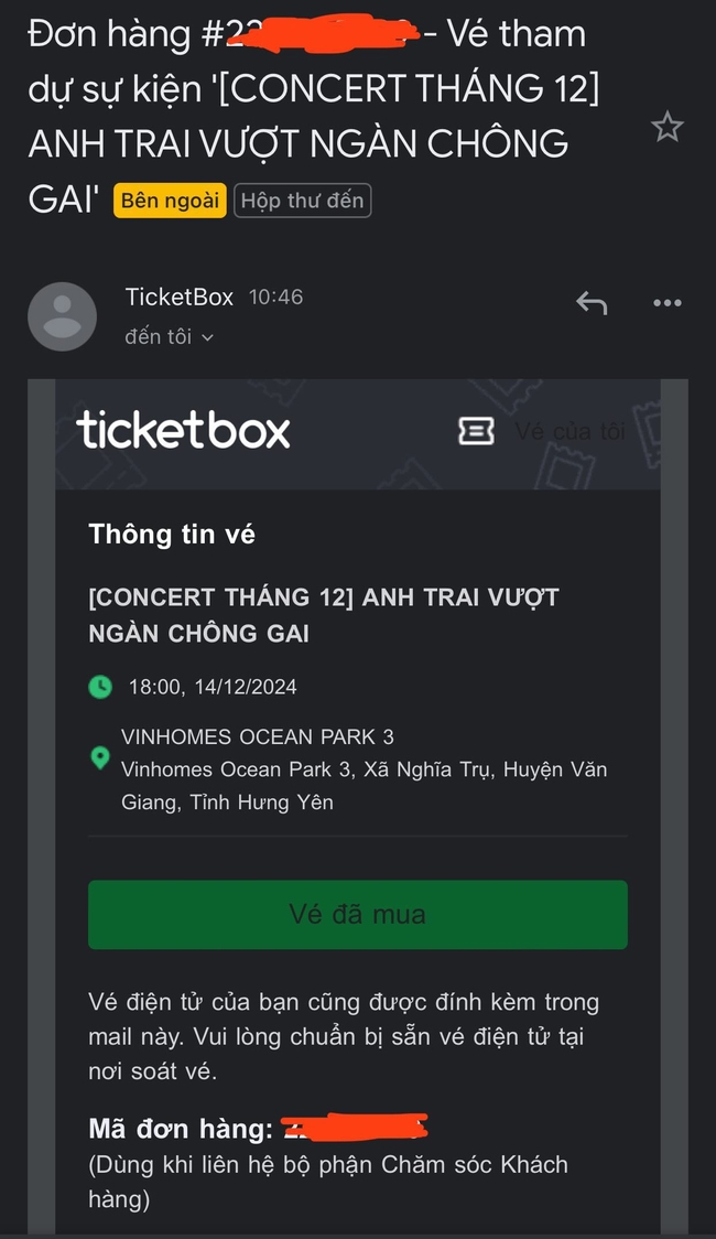 Dân tình kêu trời về chuyện săn vé concert "Anh trai chông gai": Chuyển tiền thành công, vẫn bị hủy vé, chuyện này là sao??? - Ảnh 6.