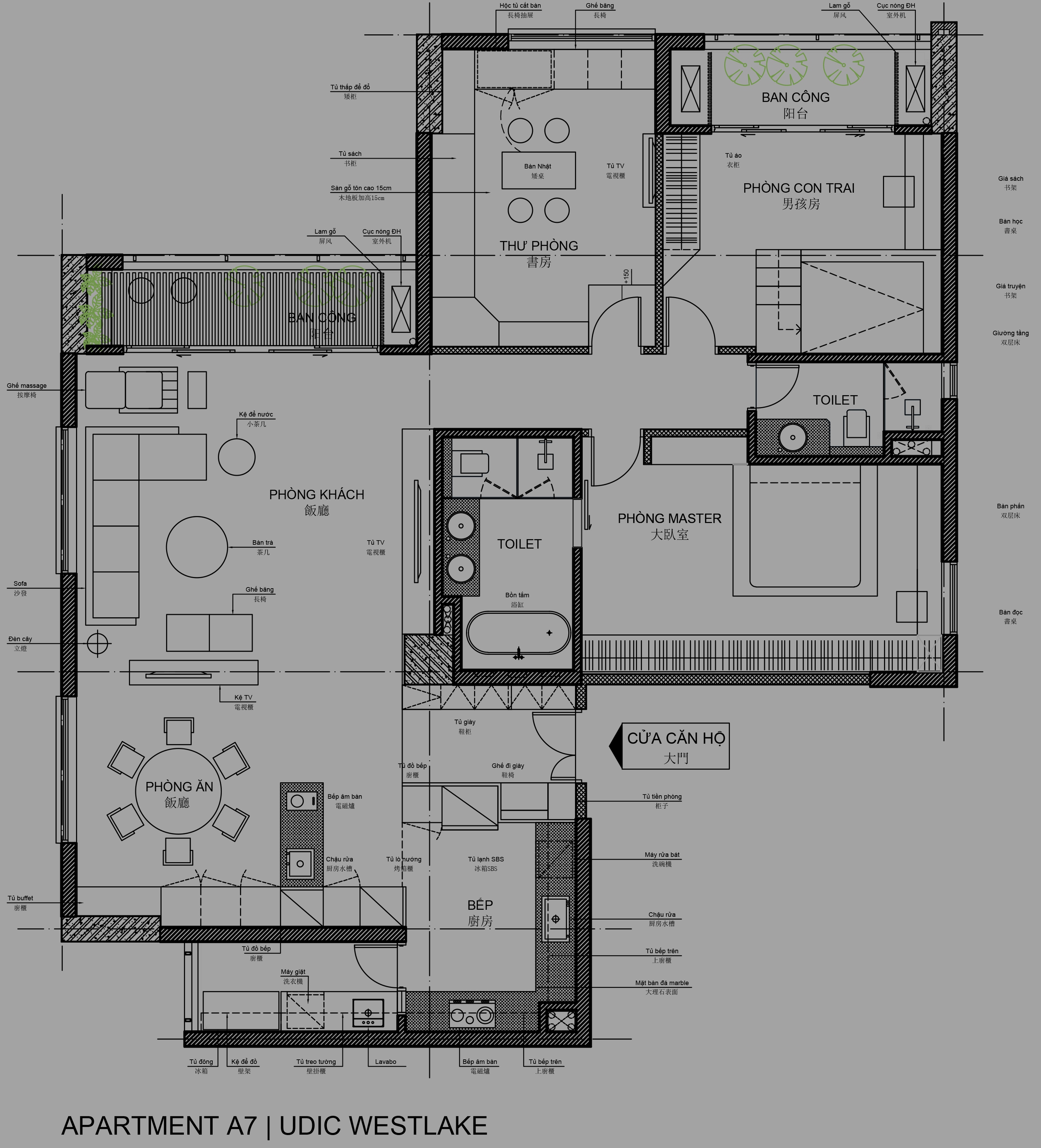 Căn hộ 180m2 thiết kế theo phong cách hiện đại, tách biệt hoàn toàn không gian chung - riêng - Ảnh 7.