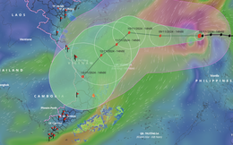 Bão Yinxing giật cấp 17 vào Biển Đông, diễn biến rất khó lường