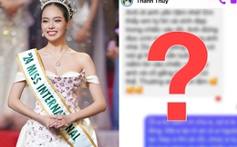 Lộ tin nhắn gây tranh cãi của Thanh Thuỷ về chiếc váy “sóng gió” trước khi đăng quang Miss International 2024