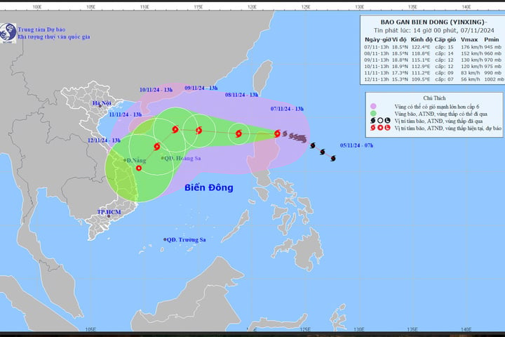 Bão Yinxing sắp vào Biển Đông, Thủ tướng chỉ đạo khẩn trương ứng phó - Ảnh 1.