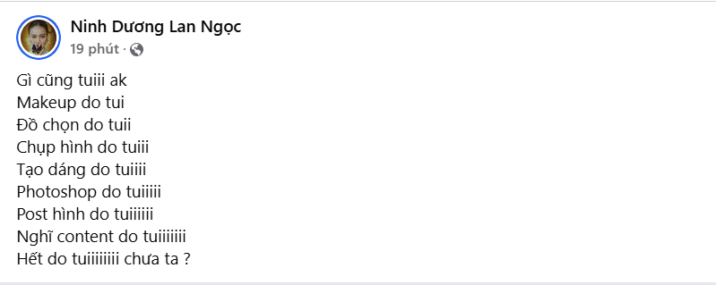 Ninh Dương Lan Ngọc đăng đàn: "Gì cũng tôi" - Ảnh 1.