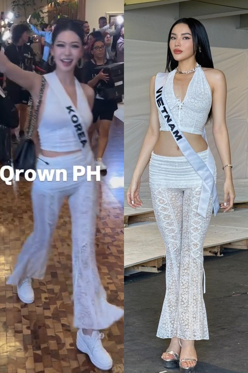 Kỳ Duyên đụng hàng đối thủ ngay tại đấu trường Miss Universe, so kè vóc dáng một chín một mười - Ảnh 7.