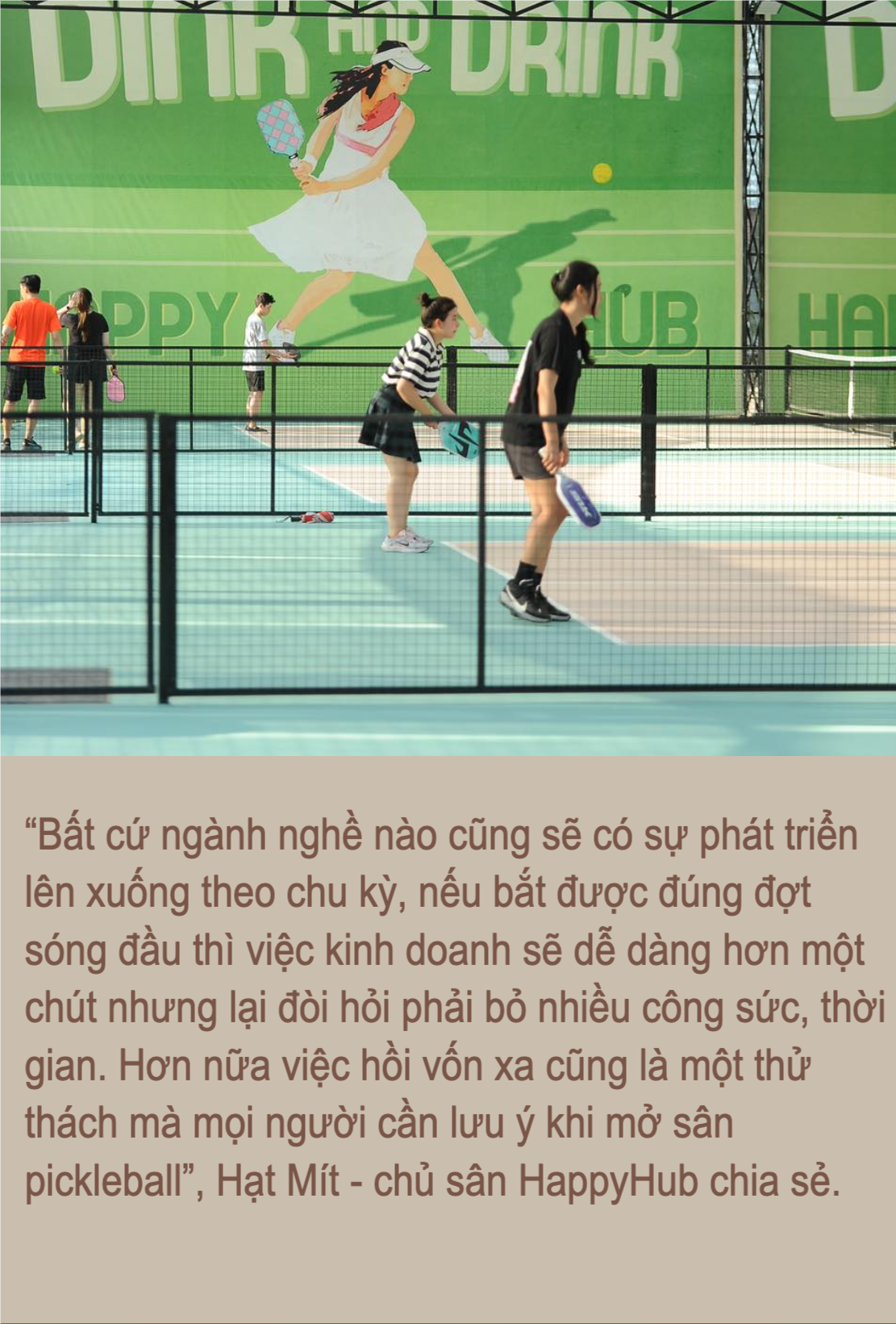 Sân pickleball “mọc lên như nấm”: Bỏ cả tỷ đồng thu về “tiền lẻ”, sao nhiều người vẫn nườm nượp mở theo? - Ảnh 7.