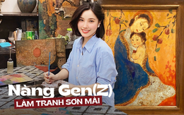 Hình ảnh người phụ nữ Việt Nam trong tranh của họa sĩ Gen Z – bóng hồng hiếm có của làng tranh sơn mài