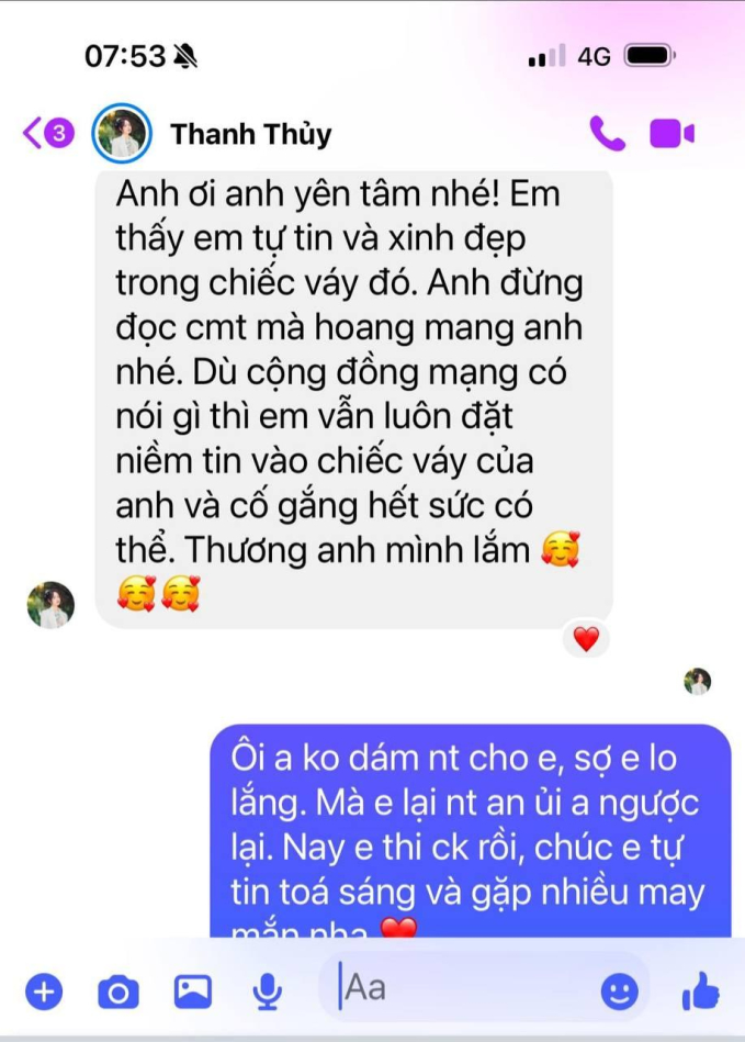 Lộ tin nhắn gây tranh cãi của Thanh Thuỷ về chiếc váy "sóng gió" trước khi đăng quang Miss International 2024 - Ảnh 2.