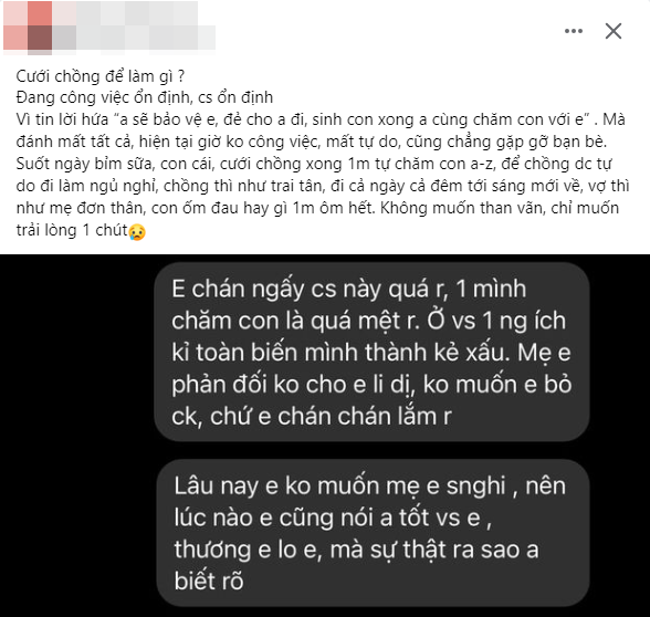 Tin lời hứa: "Sinh con xong anh cùng chăm con với em", thực tế sau hôn nhân khiến mẹ bỉm chỉ muốn li dị - Ảnh 1.